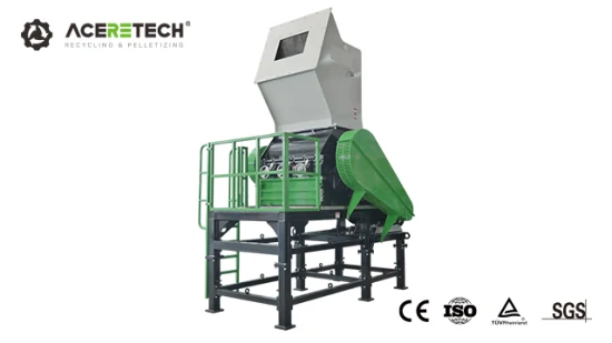 Machine personnalisable de broyeur de déchets en plastique d'agriculture pour le recyclage de tuyaux en plastique PPR/PVC/Pb